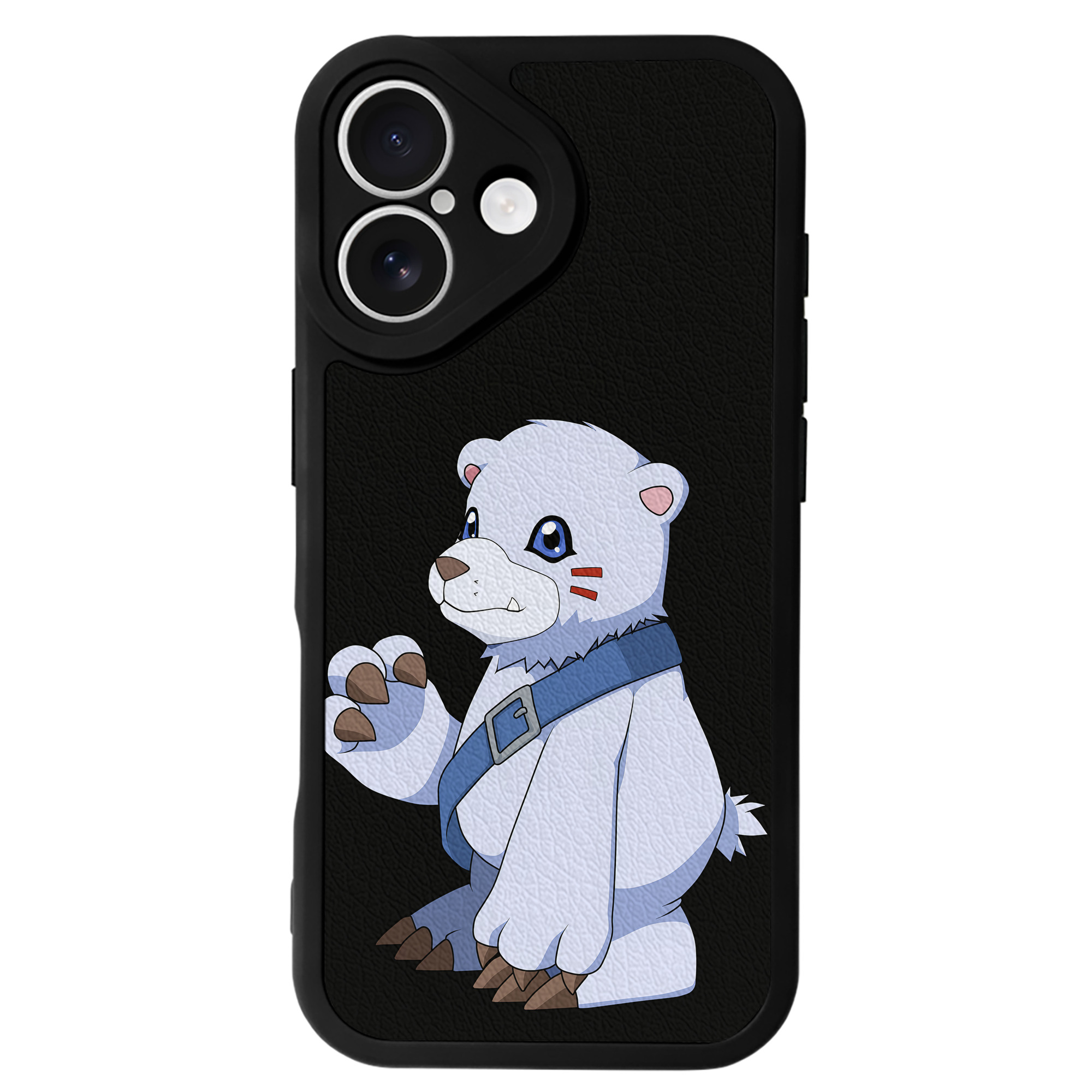（画像用） Digimon デジタルモンスター/デジモン 【iPhone 16シリーズ対応】シリコンスマホケース（レザー調） 材質：シリコン